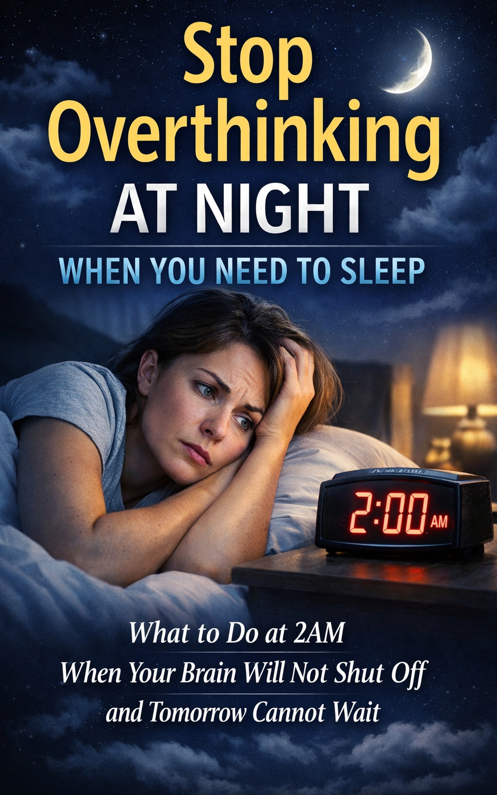 Cover of Stop Overthinking at Night When You Need to Sleep by Toni Mills